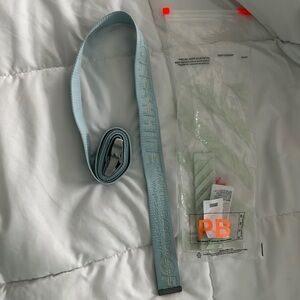 UNISEX Off-White Baby Blue belt worn twice still with tags and bag (SS19)
